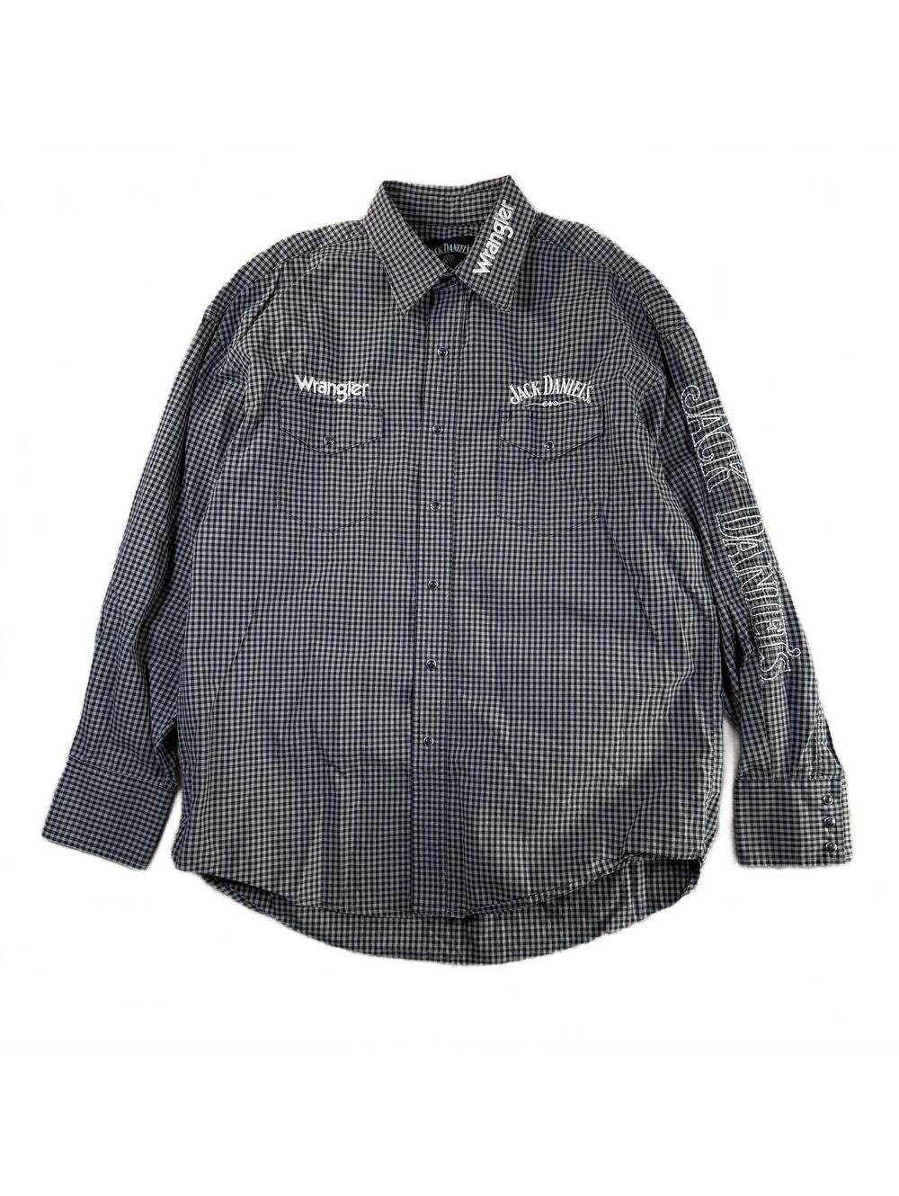 Wrangler Jack Daniels Pearl Snap Shirt XL
